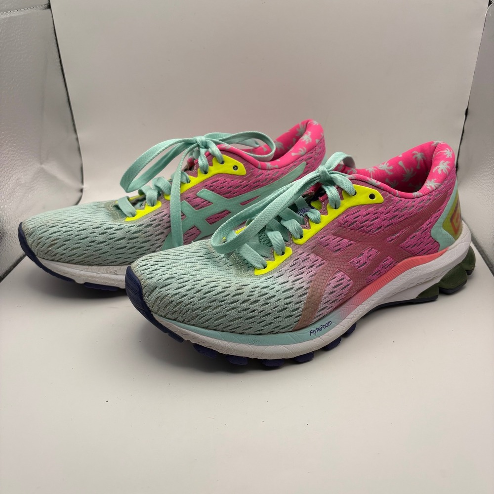 ASICS GT-1000 9 Los Angeles 2020 Running Shoes Pink Mint Green Womens 8 1012A804